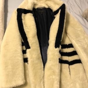 J. Crew plush faux fur jacket - size medium